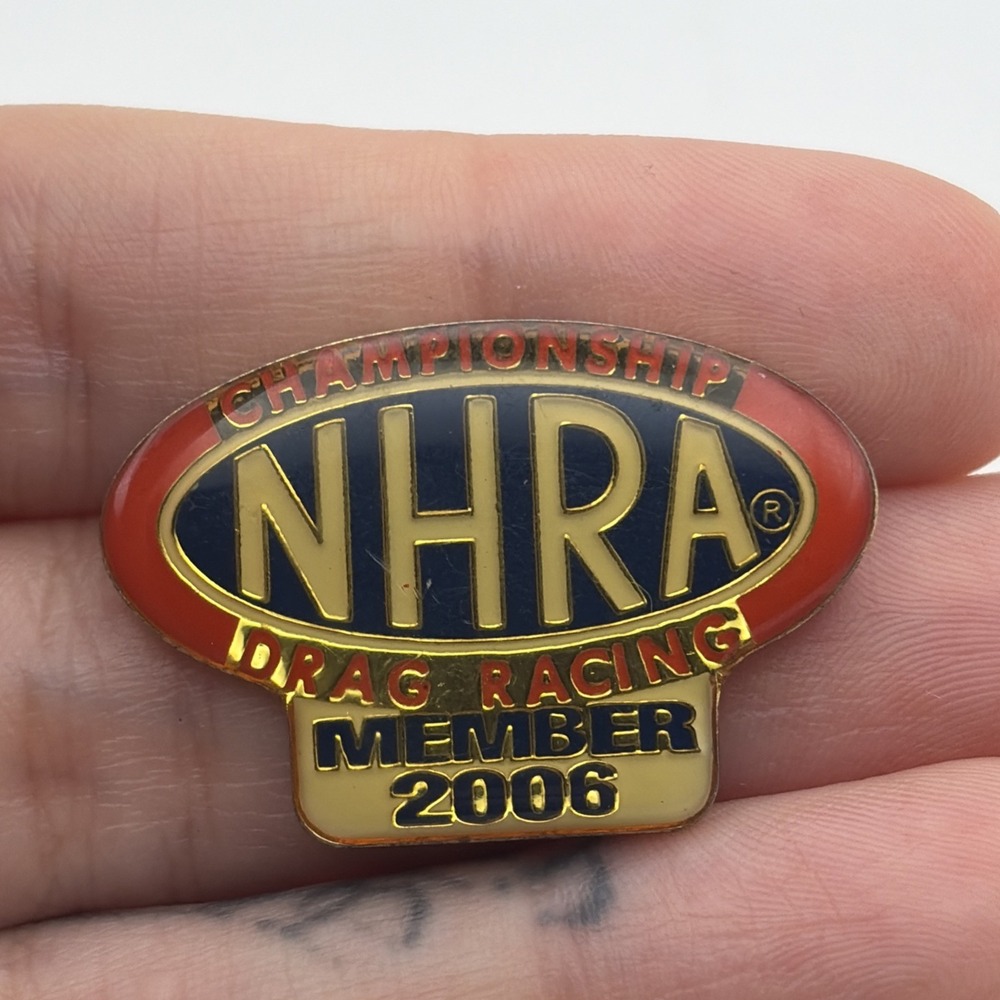 NHRA Championship Drag Racing Member 2006 Lapel Hat Pin Vintage Motorsports